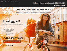 Tablet Screenshot of modestodentalcare.com